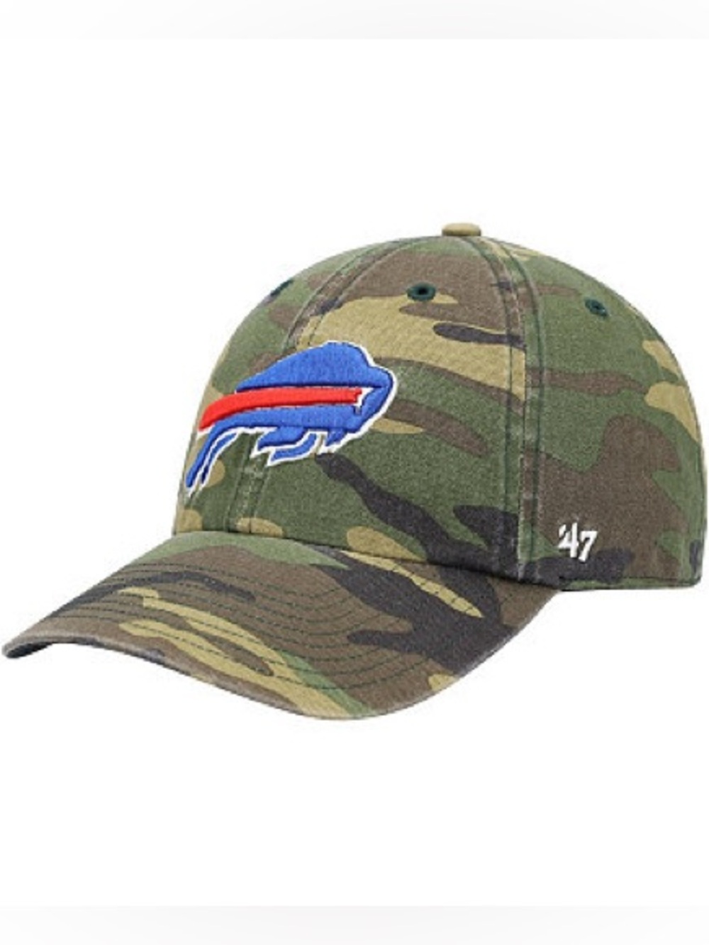 NFL Buffalo Bills ‘47 Camo Woodland Clean Up Adjustable Hat